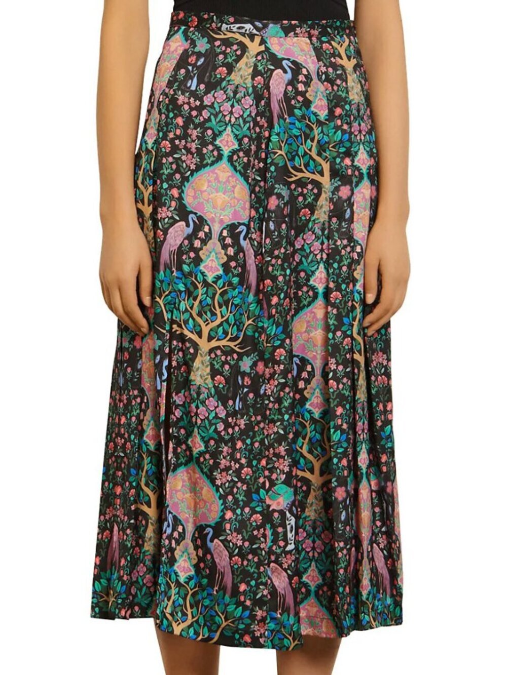 EUC Sandro Ivane Enchanted Forest Midi Skirt 0, XS $295